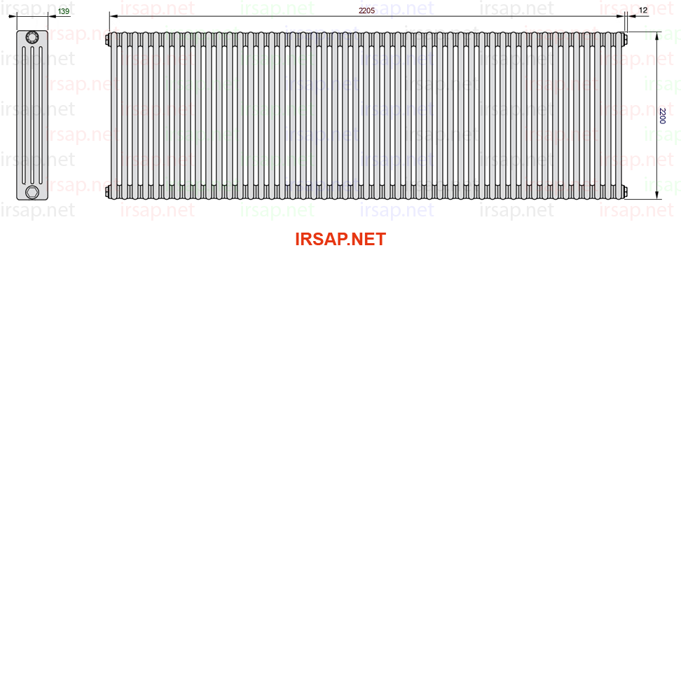 Радиатор IRSAP Tesi 42200/49 T12 CL 01